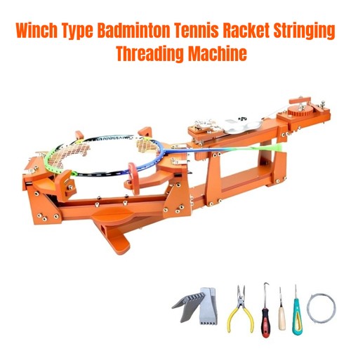 Winch type badminton racket - type,