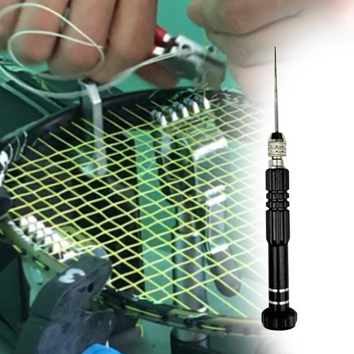 Racquet stringing awl - racquet, black